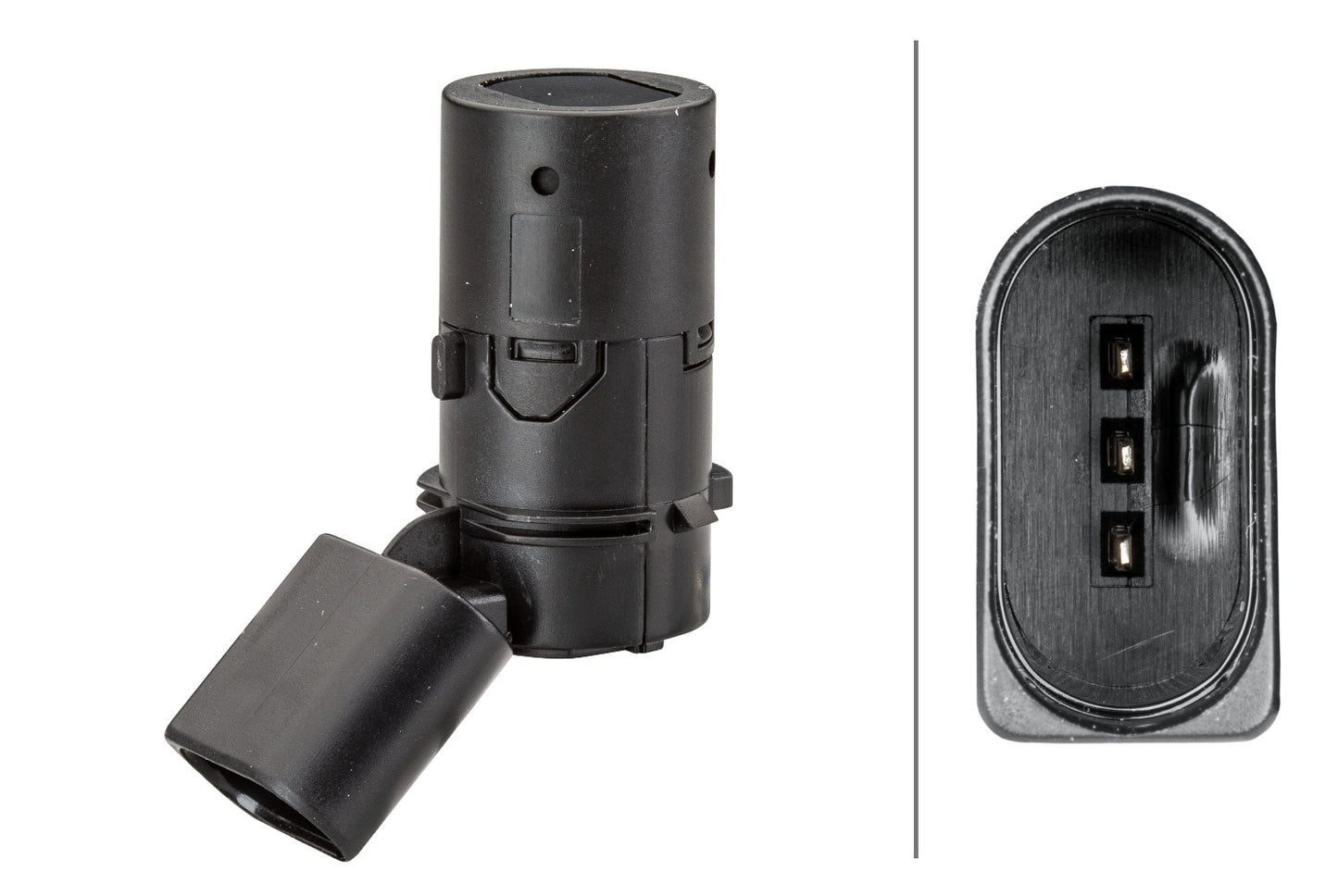HELLA Sensor, park distance control - angled - 3-pin connector - Plugged 6PX358141-251