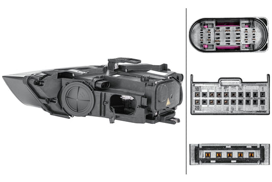 Bi-Xenon/LED-Headlight - right - for e.g. Audi Q3 (8UB, 8UG)