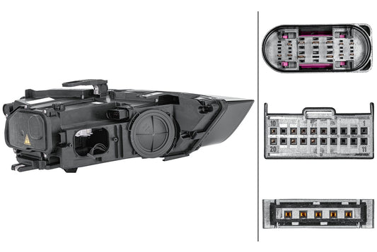 Bi-Xenon/LED-Headlight - left - for e.g. Audi Q3 (8UB, 8UG)