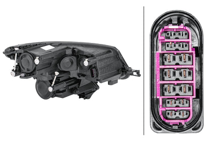 HELLA Halogen-Headlight - left - for e.g. Skoda Kodiaq (NS7, NV7) 1EF012669-091