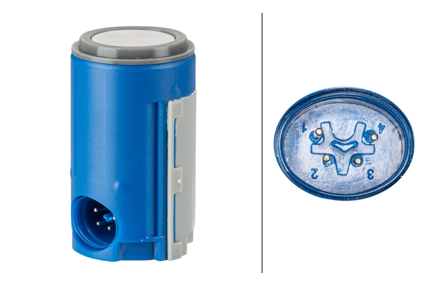 HELLA Sensor, park distance control - straight - 4-pin connector - Plugged 6PX358141-291