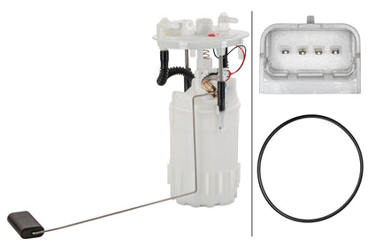 HELLA Fuel Sender Unit - Electric - 4-pin connector 8TF358146-851