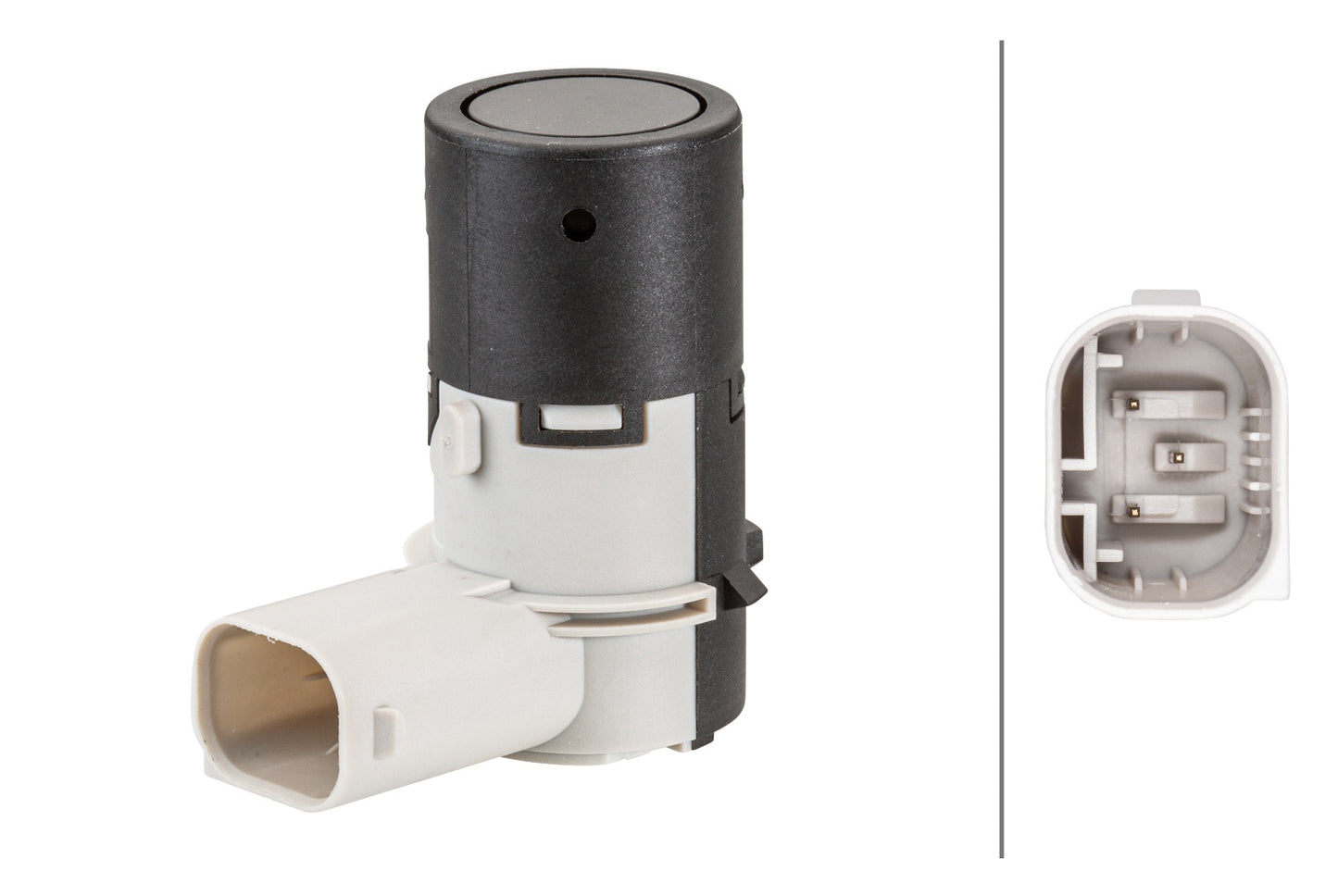 HELLA Sensor, park distance control - angled - 3-pin connector - Plugged 6PX358141-141