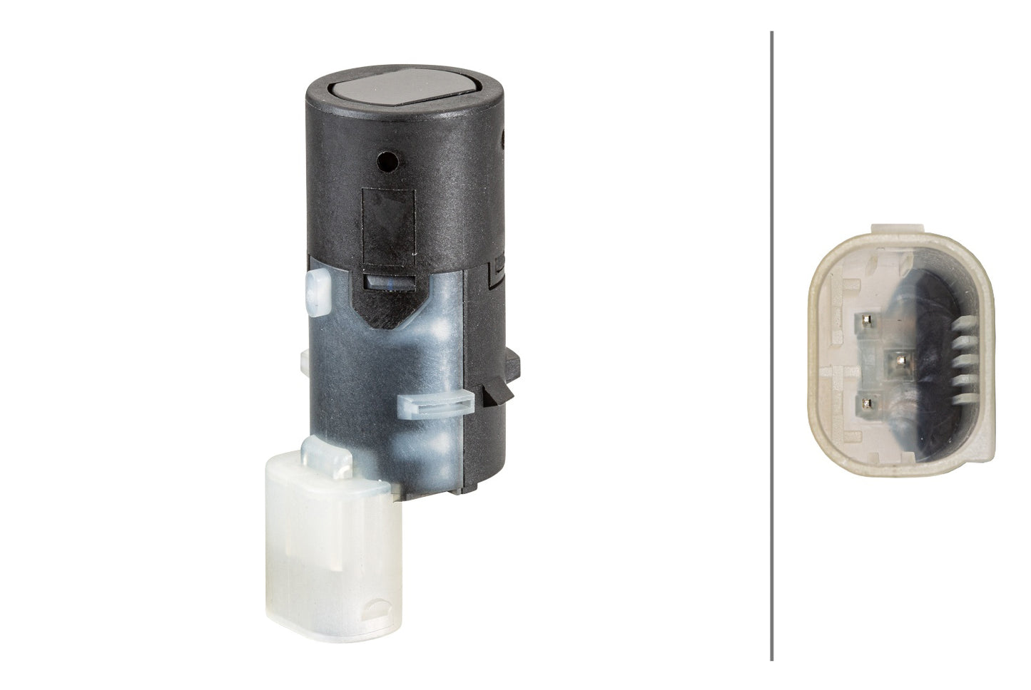 HELLA Sensor, park distance control - straight - 3-pin connector - Plugged 6PX358141-231