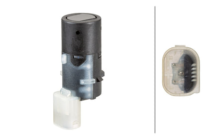 HELLA Sensor, park distance control - straight - 3-pin connector - Plugged 6PX358141-231