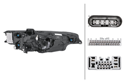 HELLA LED-Headlight - left - for e.g. Volvo V60 II (225, 227) 1LX013502-931