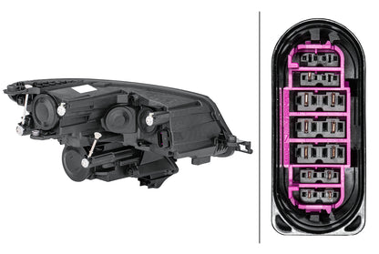 HELLA Halogen-Headlight - left - for e.g. Skoda Kodiaq (NS7, NV7) 1LF012669-111