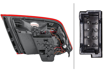 HELLA Rearlight - Hybrid - Inner Section - right - for e.g. BMW 5 (F10) 2TZ011145-521
