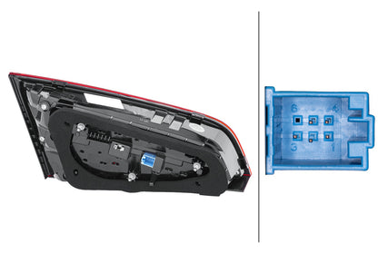 HELLA Rearlight - LED - Inner Section - right - for e.g. Audi A3 Sportback (8Va, 8Vf) 2SV012837-141
