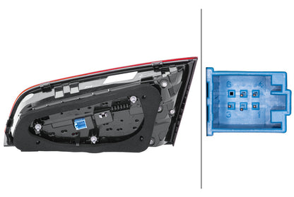 HELLA Rearlight - LED - Inner Section - left - for e.g. Audi A3 Sportback (8Va, 8Vf) 2SV012837-131