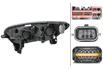 Hybrid-Headlight - right - for e.g. Renault Kadjar (HA_, HL_)