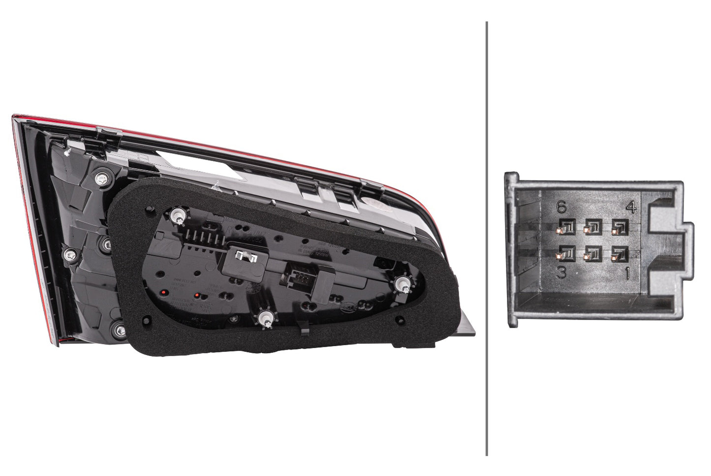 HELLA Rearlight - LED - Inner Section - right - for e.g. Audi A3 Sportback (8Va, 8Vf) 2SV012837-101