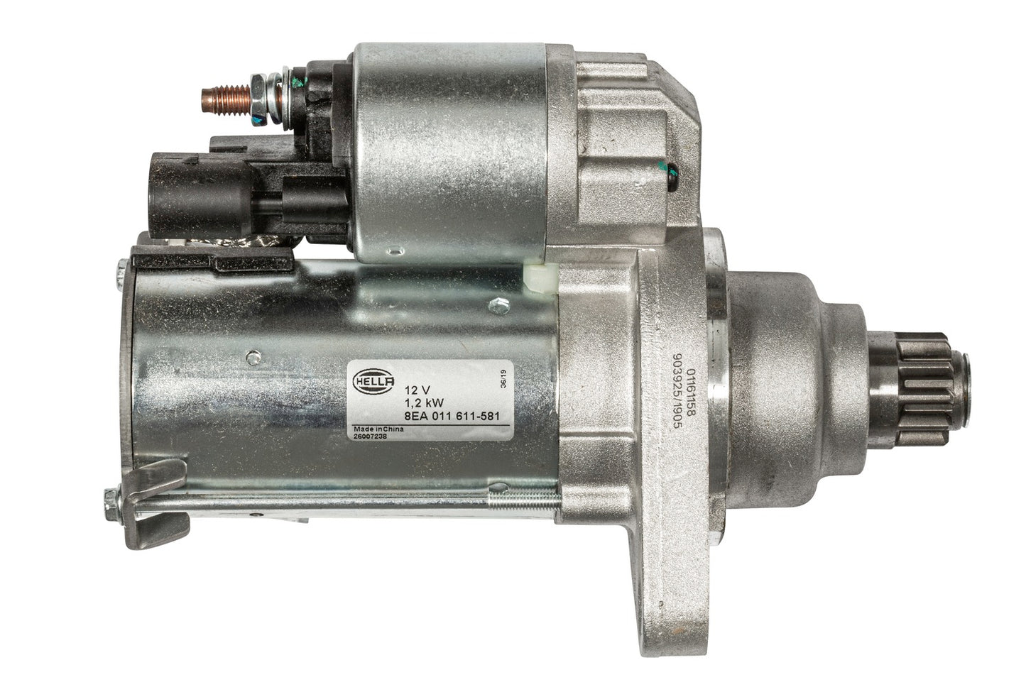 HELLA Starter - 12V - 1.2kW - for e.g. VW Polo (6R1, 6C1) 8EA011611-581