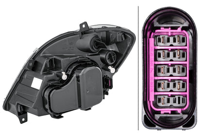 HELLA FF/Halogen-Headlight - right - for e.g. Mercedes-Benz Sprinter 3,5-T Box (906) 1EB247012-021
