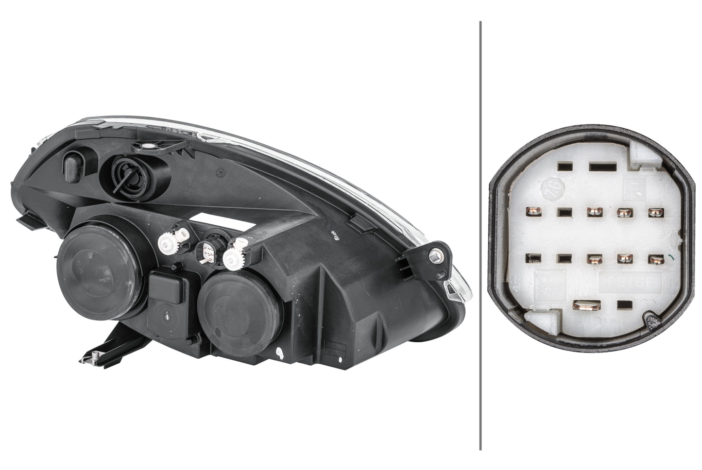 HELLA Halogen-Headlight - left - for e.g. Lancia Ypsilon (843_) 1EB270521-231