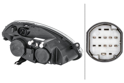 HELLA Halogen-Headlight - left - for e.g. Lancia Ypsilon (843_) 1EB270521-231