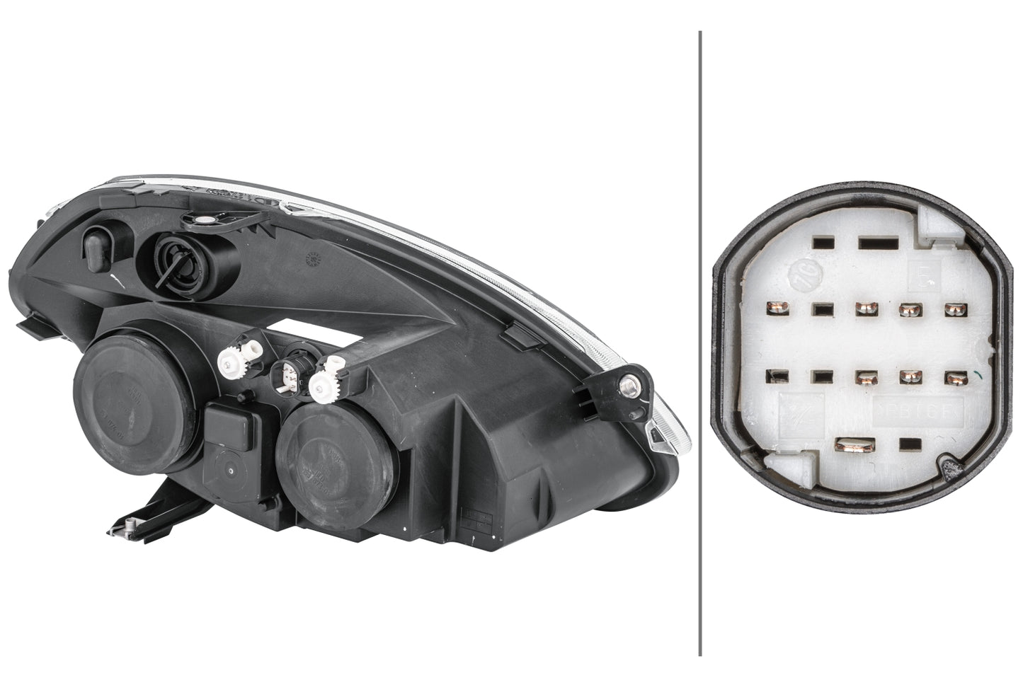 HELLA Halogen-Headlight - left - for e.g. Lancia Ypsilon (843_) 1EB270521-431