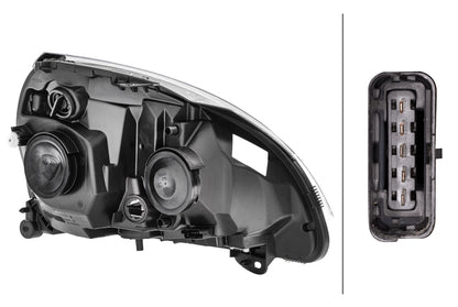 HELLA Halogen-Headlight - left - for e.g. Renault Clio II (BB_, CB_) 1DB008461-851