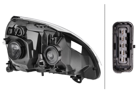 HELLA Halogen-Headlight - left - for e.g. Renault Clio II (BB_, CB_) 1DB008461-851