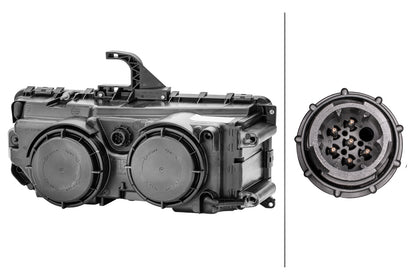 HELLA Halogen-Headlight - left - for e.g. Mercedes-Benz Axor II 1DB247011-031