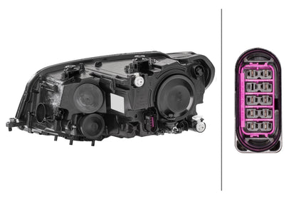 HELLA FF/Halogen-Headlight - right - for e.g. VW Caddy IV Box (SAA, SAH) 1EA012286-061