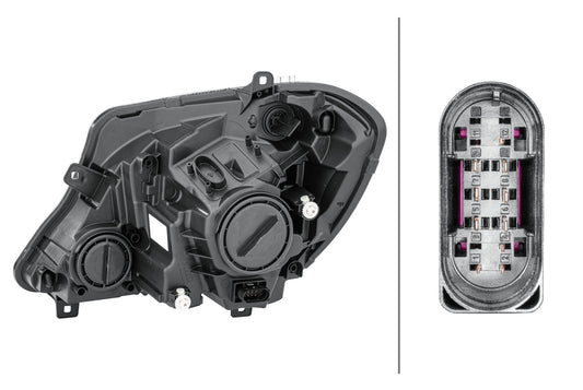HELLA FF/Halogen-Headlight - right - for e.g. Mercedes-Benz Sprinter 3,5-T Box (906) 1ED011030-121