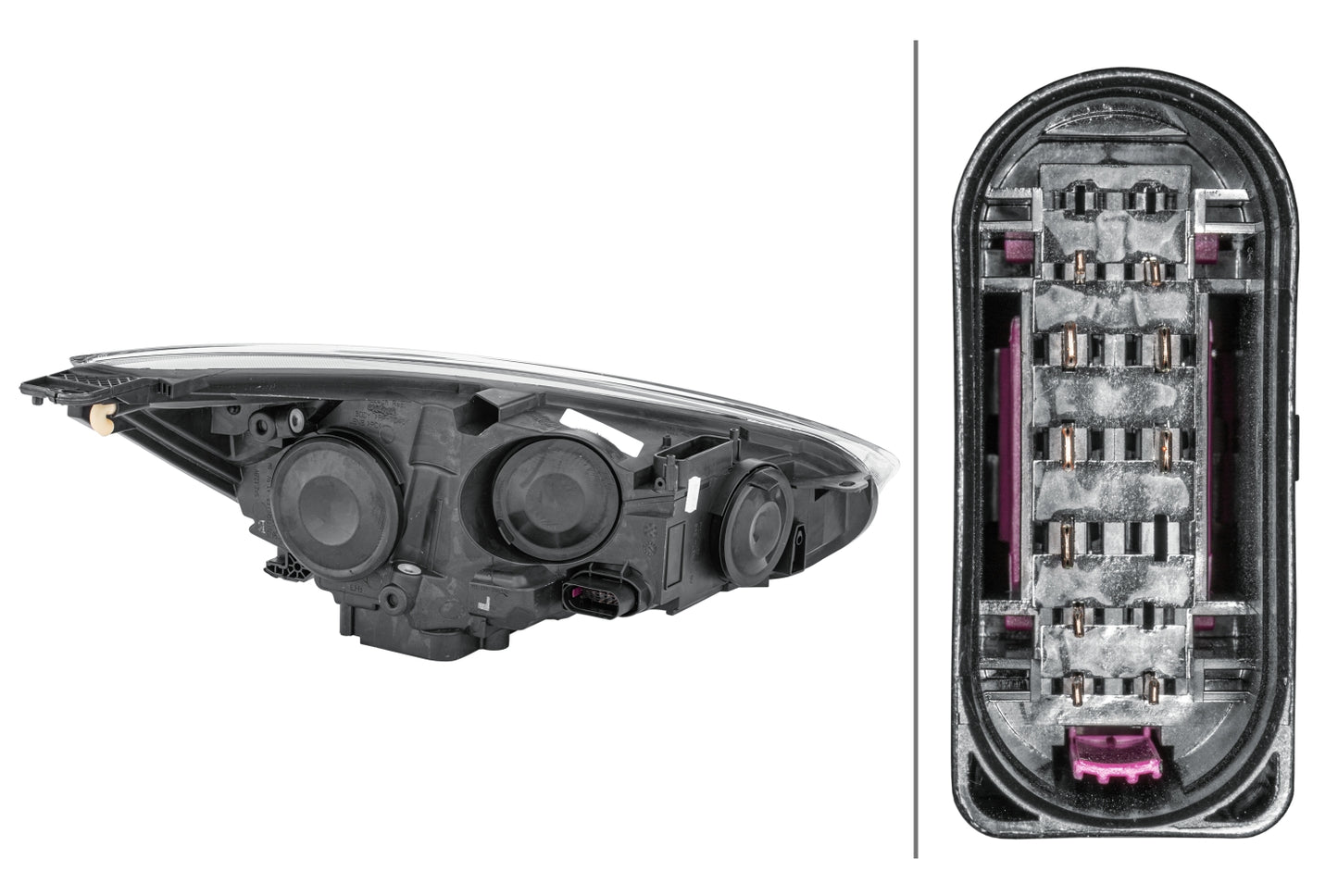 HELLA Bulb-Headlight - left - for e.g. Ford Focus III 1EE354827-111