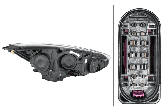 HELLA Bulb-Headlight - left - for e.g. Ford Focus III 1EE354827-111