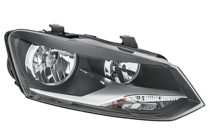 HELLA Halogen-Headlight - right - for e.g. VW Polo (6R1, 6C1) 1EE247051-021