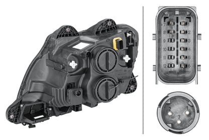 HELLA Halogen/FF-Headlight - right 1ED010116-541