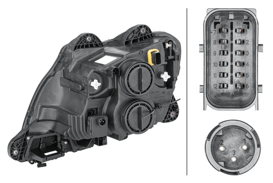 HELLA Halogen/FF-Headlight - right 1ED010116-541