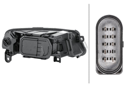 HELLA Halogen-Headlight - left - for e.g. Audi A6 Avant (4F5, C6) 1EE008880-011