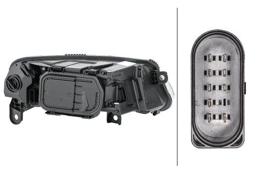 HELLA Halogen-Headlight - left - for e.g. Audi A6 Avant (4F5, C6) 1EE008880-011