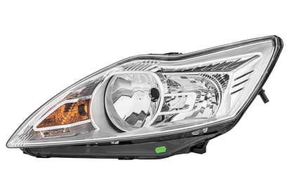 HELLA Halogen-Headlight - left - for e.g. Ford Focus II (DA_, HCP, DP) 1EE354257-011