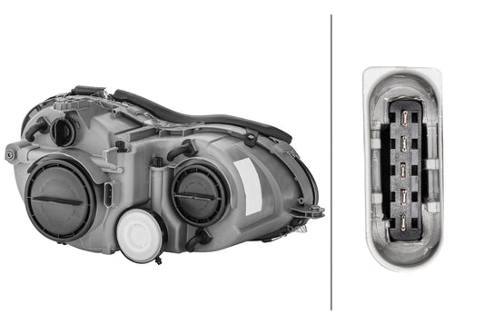 HELLA Halogen-Headlight - left - for e.g. Mercedes-Benz Clk (C209) 1DB007988-191