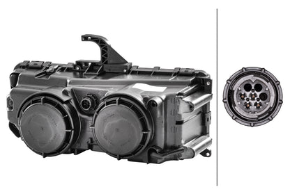 HELLA Halogen-Headlight - left - for e.g. Mercedes-Benz Axor II 1DB247011-011