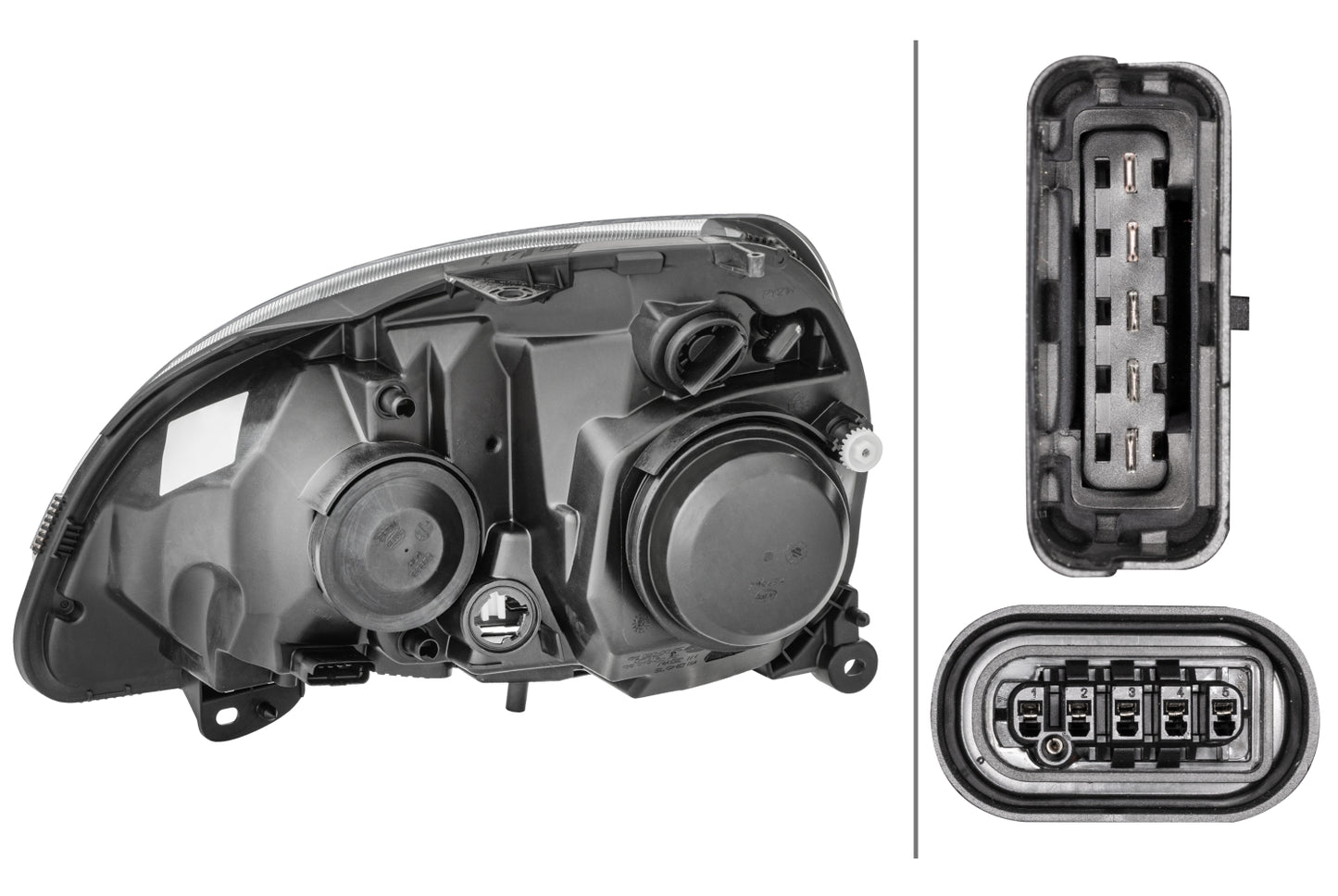 HELLA Xenon/Halogen-Headlight - right - for e.g. Renault Clio II (BB_, CB_) 1DL008461-781