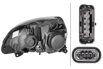 HELLA Xenon/Halogen-Headlight - right - for e.g. Renault Clio II (BB_, CB_) 1DL008461-781