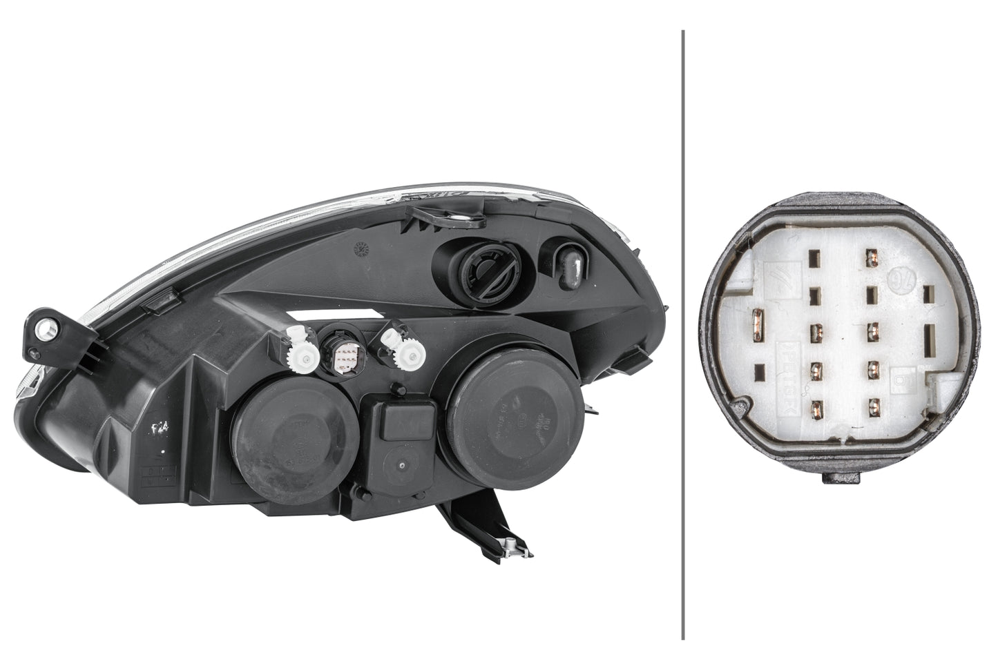 HELLA Halogen-Headlight - right - for e.g. Lancia Ypsilon (843_) 1EB270521-441