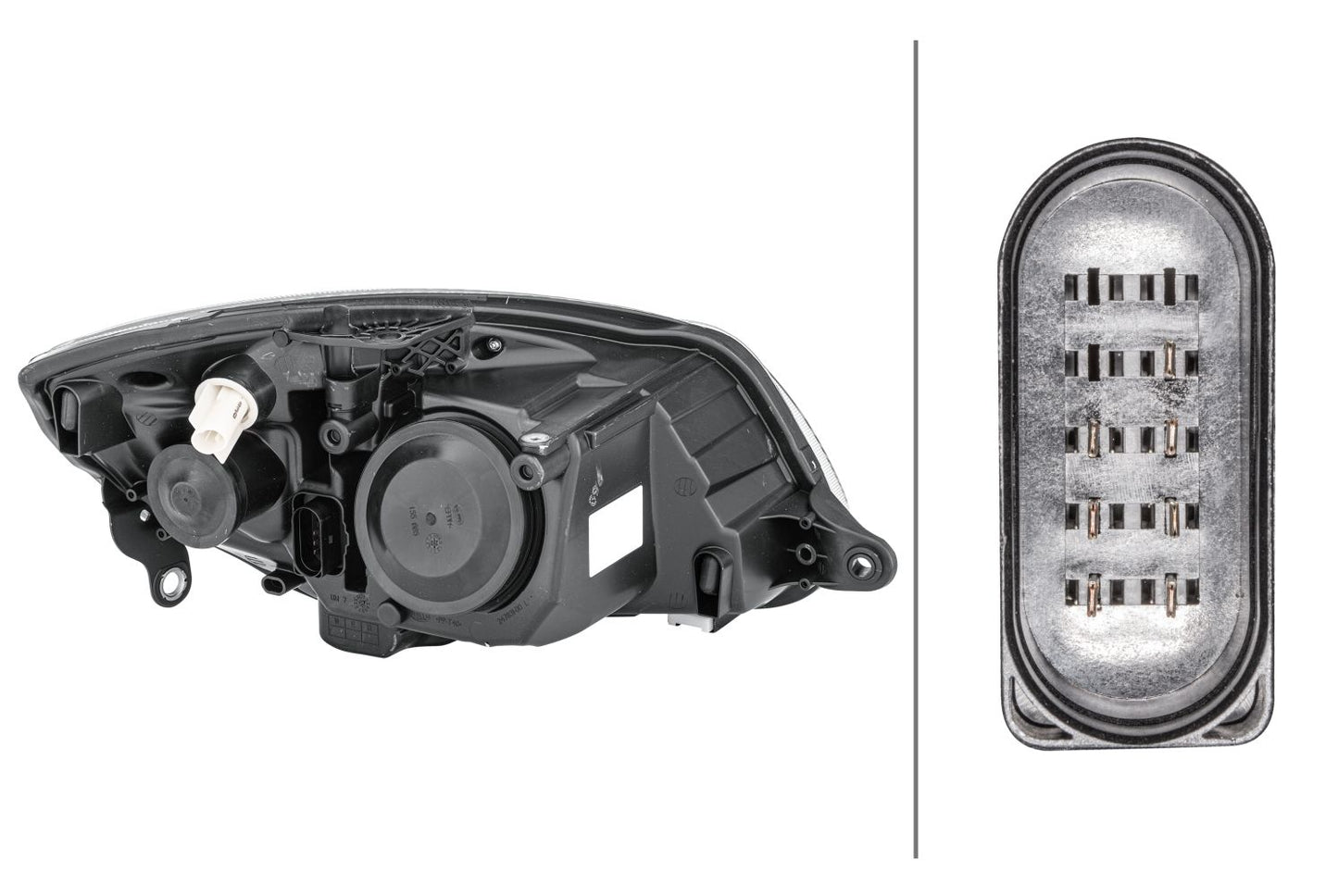 HELLA Single Headlight/FF/Halogen-Headlight - left - for e.g. Skoda Fabia II (542) 1ED247025-211