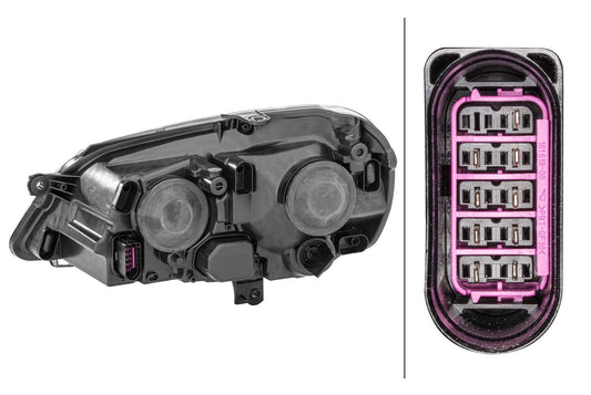 FF/Halogen-Headlight - right - for e.g. VW Polo (9N_)