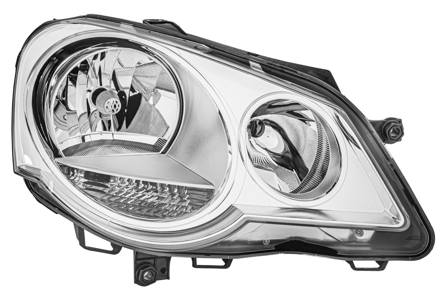 FF/Halogen-Headlight - right - for e.g. VW Polo (9N_)