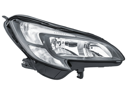 HELLA FF/Halogen-Headlight - right - for e.g. Opel Corsa E (X15) 1EF011830-021