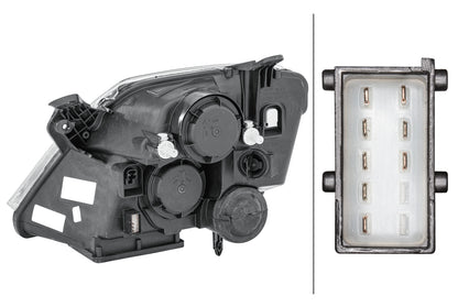 HELLA Halogen-Headlight - right - for e.g. Opel Meriva A Mpv (X03) 1EE354535-021