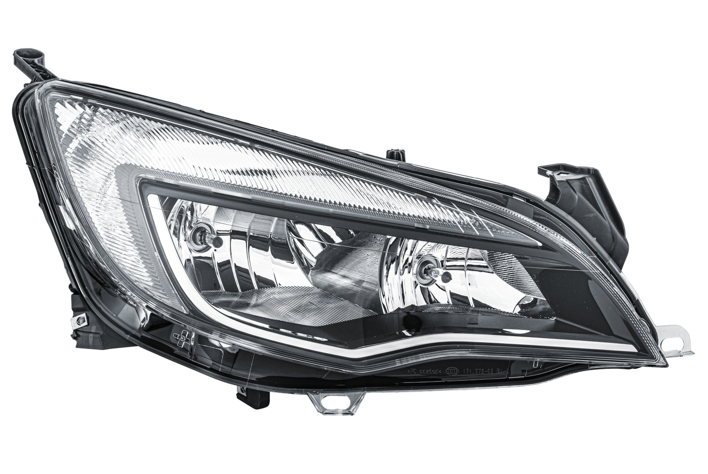 HELLA Halogen/FF-Headlight - right - for e.g. Opel Astra J (P10) 1EG010011-681