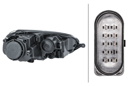 HELLA Halogen/FF-Headlight - left - for e.g. VW Golf V (1K1) 1EG247007-611