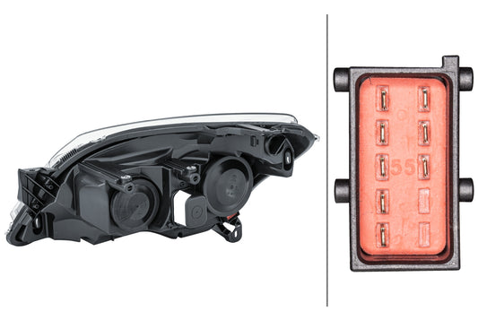 HELLA Halogen-Headlight - right - for e.g. Opel Astra H (A04) 1EG270370-321