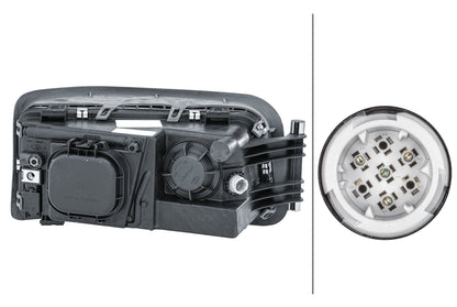 HELLA Halogen-Headlight - left 1EH354984-011