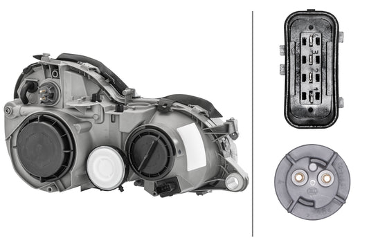 HELLA Halogen-Headlight - left - for e.g. Mercedes-Benz Clk (C208) 1D9007450-131