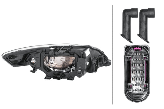HELLA Halogen-Headlight - left - for e.g. Ford Mondeo IV Turnier (BA7) 1EB354996-011
